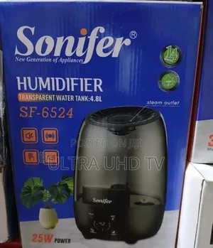Sonifer Sf-6524 Humidifier With a 4.8-Liter Transparent Water Tank.