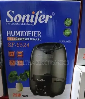 Sonifer Sf-6524 Humidifier With a 4.8-Liter Transparent Water Tank.