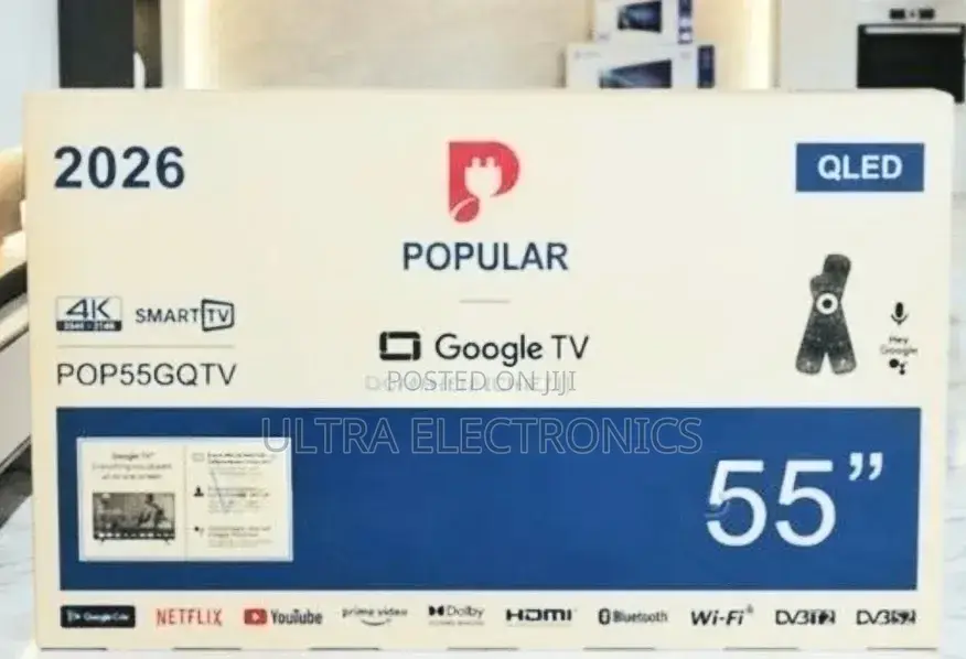Popular 55" Qled Smart Tv (Model Featuring Google Tv Functionality