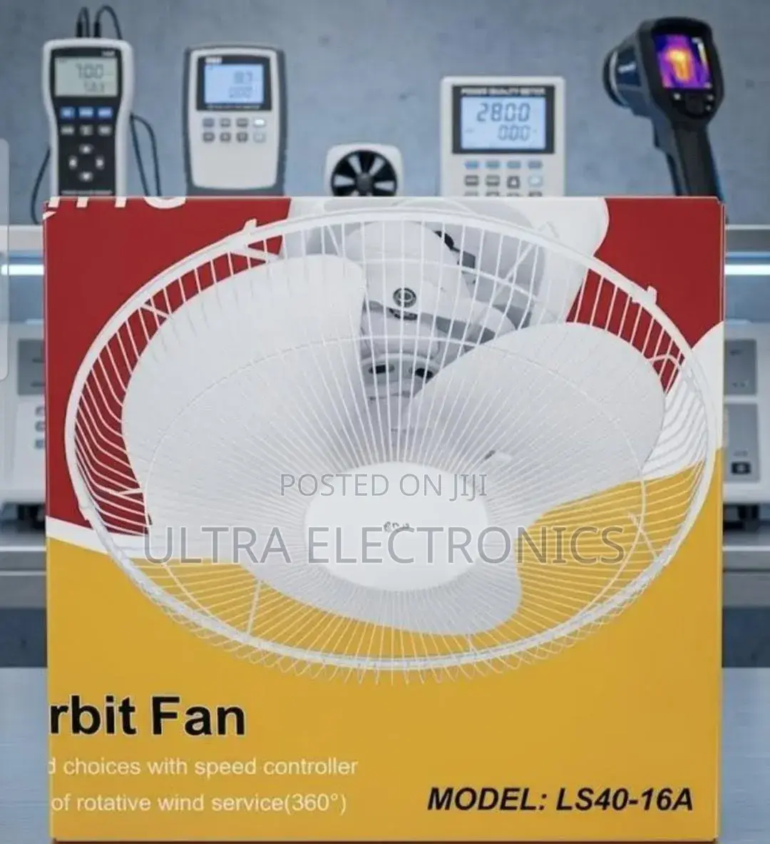 Ceiling-Mounted Pacific Orbit Fan, Ls40-16a, Which Is a 16-Inch