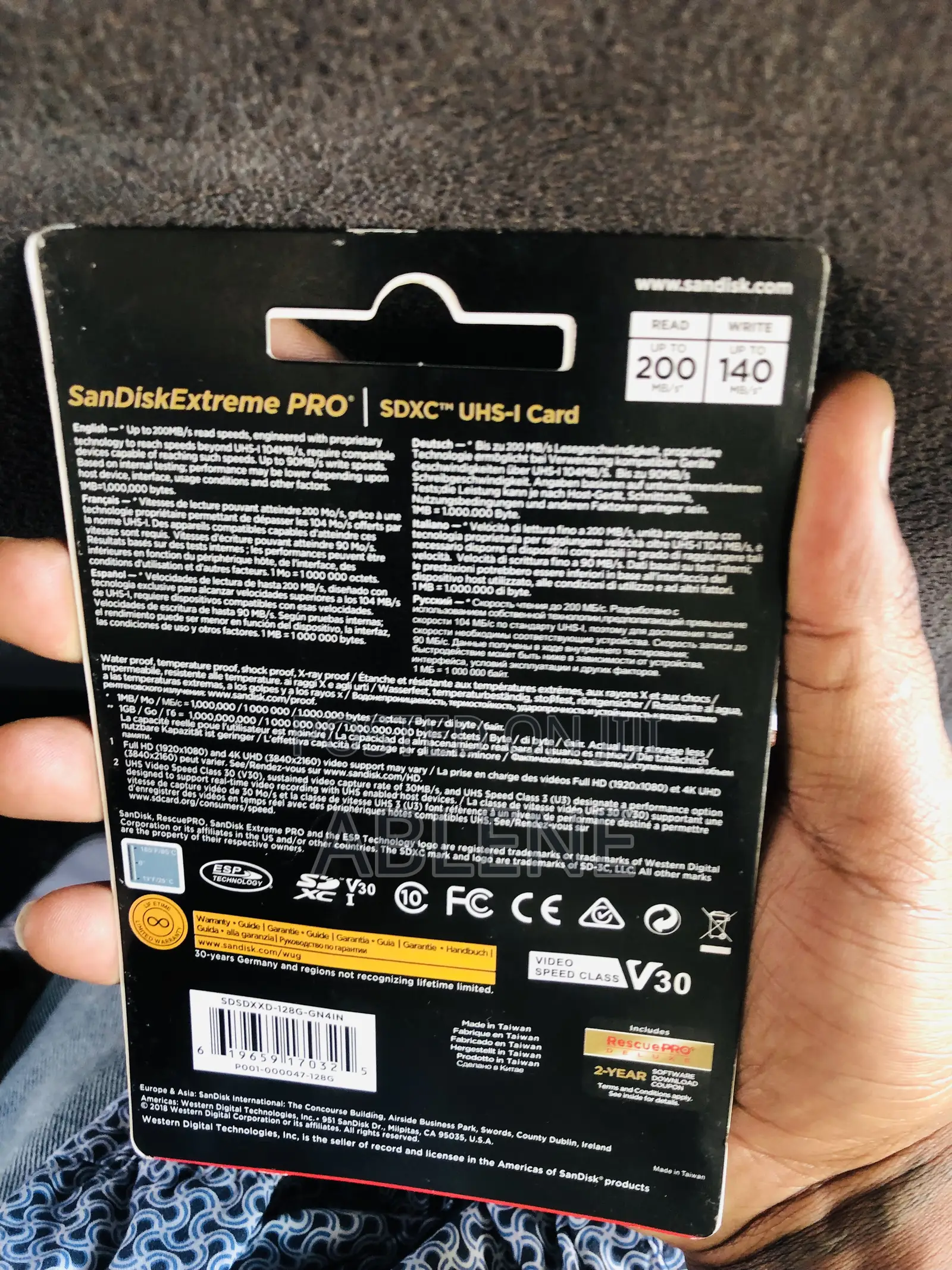 Extreme Pro 128gb 200speed