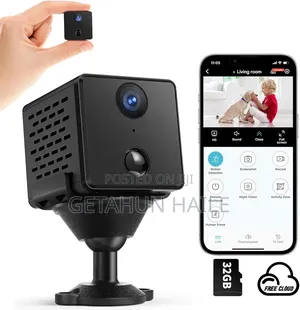 Mini Hidden Security Camera With 4g Lte Sim Slot