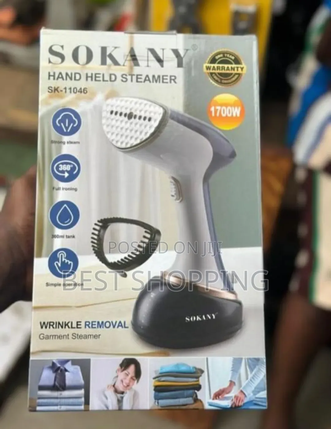 Sokany Branded Handheld Garment Steamer 1700 Watts