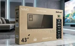 National 43" Smart Android Tv "Double Glass" and Japan Technology.