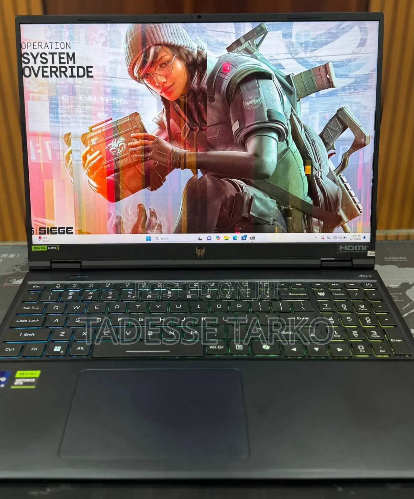 New Laptop Acer Predator Helios Neo 16 16GB Intel Core i9 SSD 1T