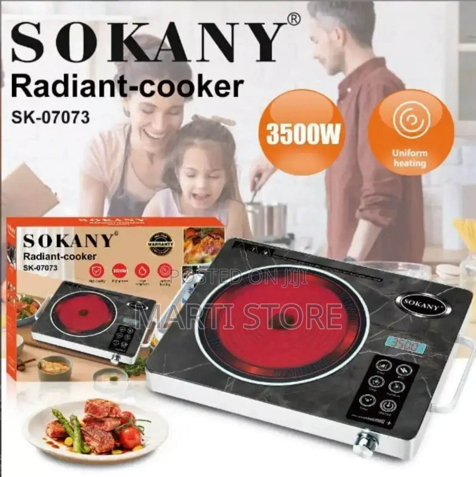 Sokany Touch Technology Electric Stove