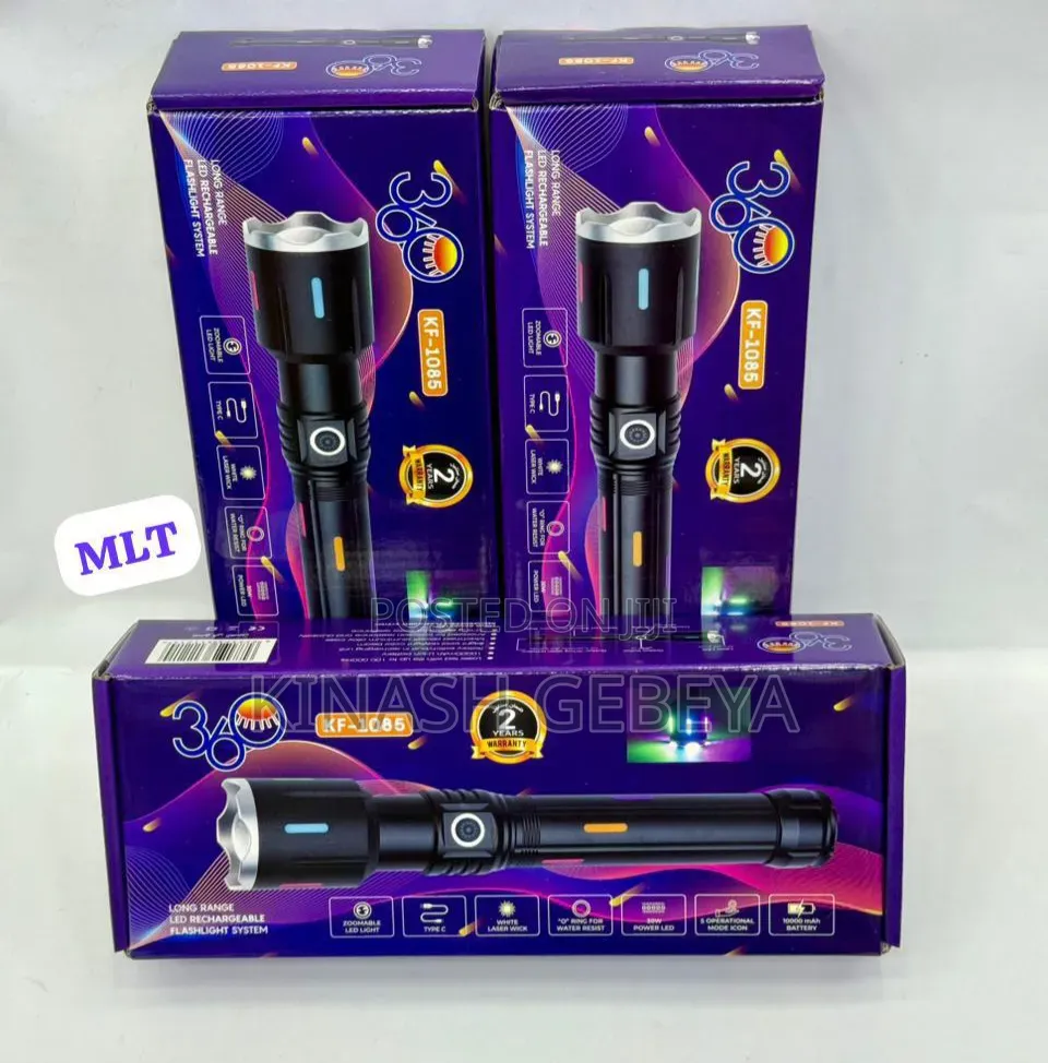 High Power Rechargeable Hand Held Flashlight
