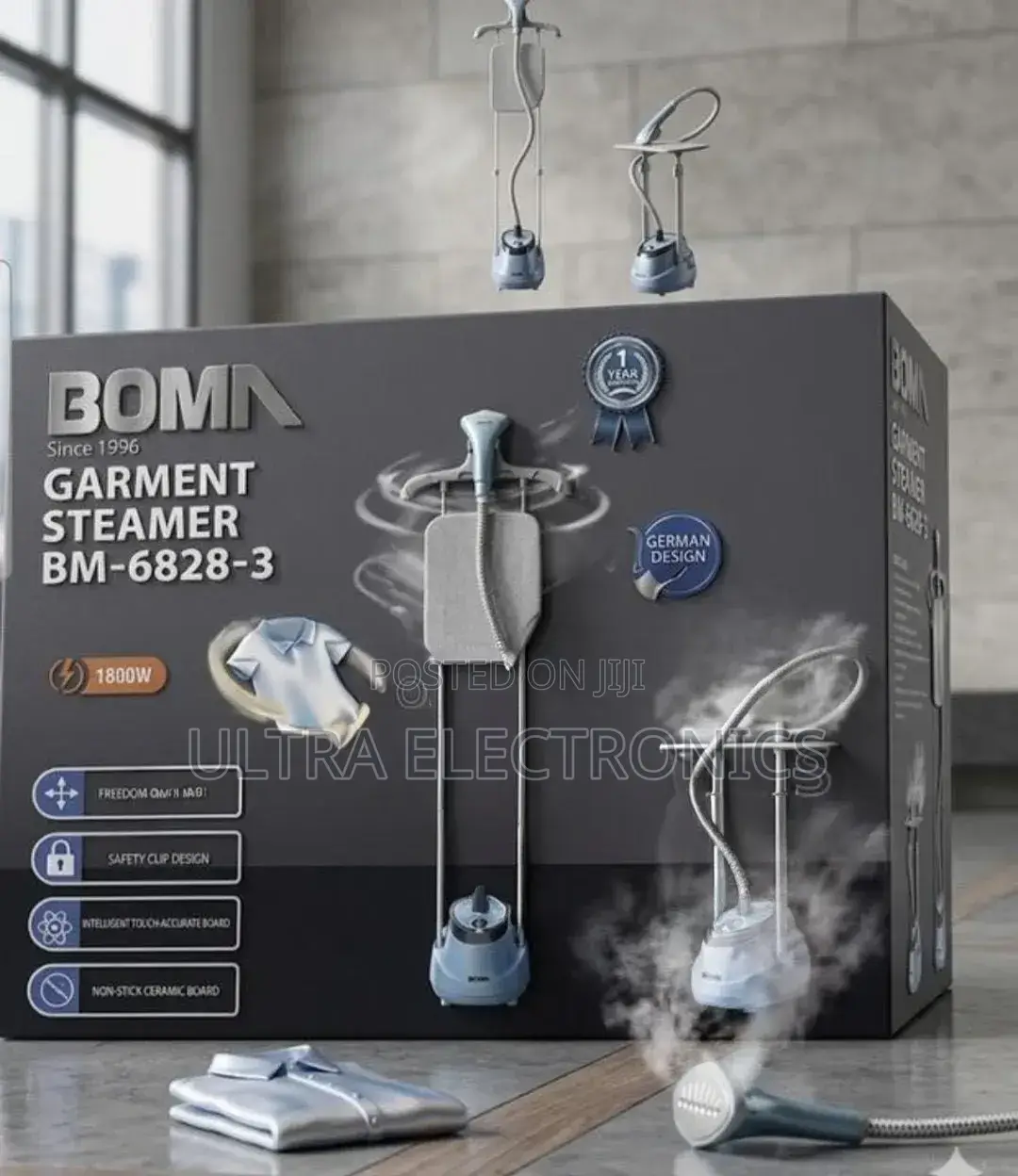 Boma Garment Steamer 1800w - German Design | Best Price in Addis!