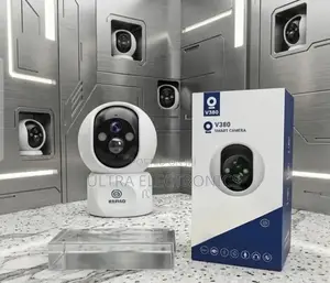 V380 Pro Smart Net Camera Package Featuring a White and Black Indoor