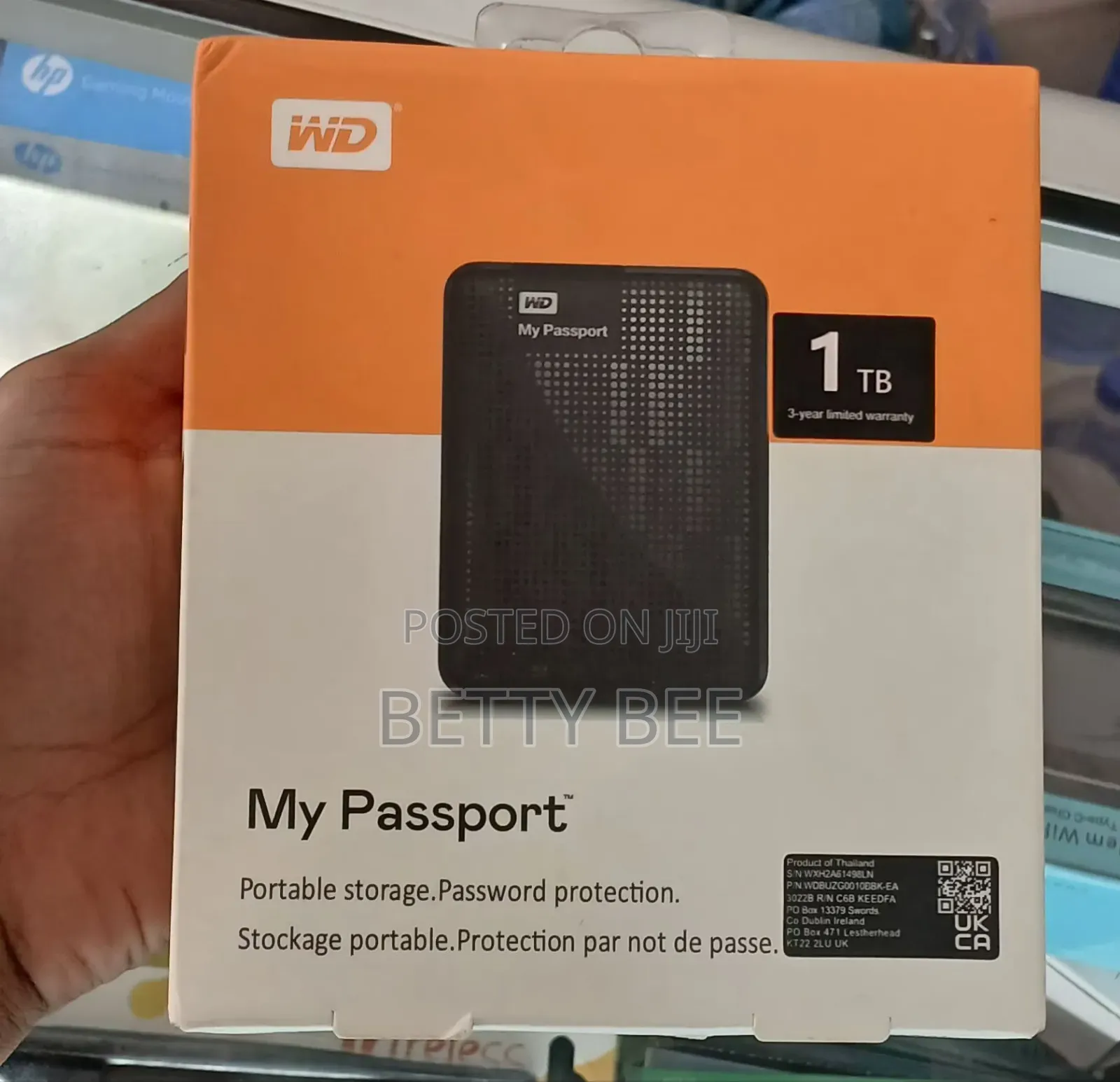 Wd My Passport 1tb Portable External Hard Drive