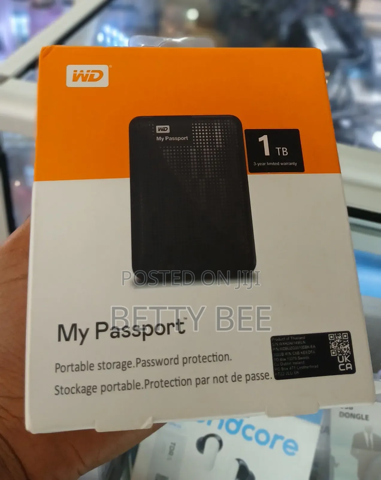 Wd My Passport 1tb Portable External Hard Drive