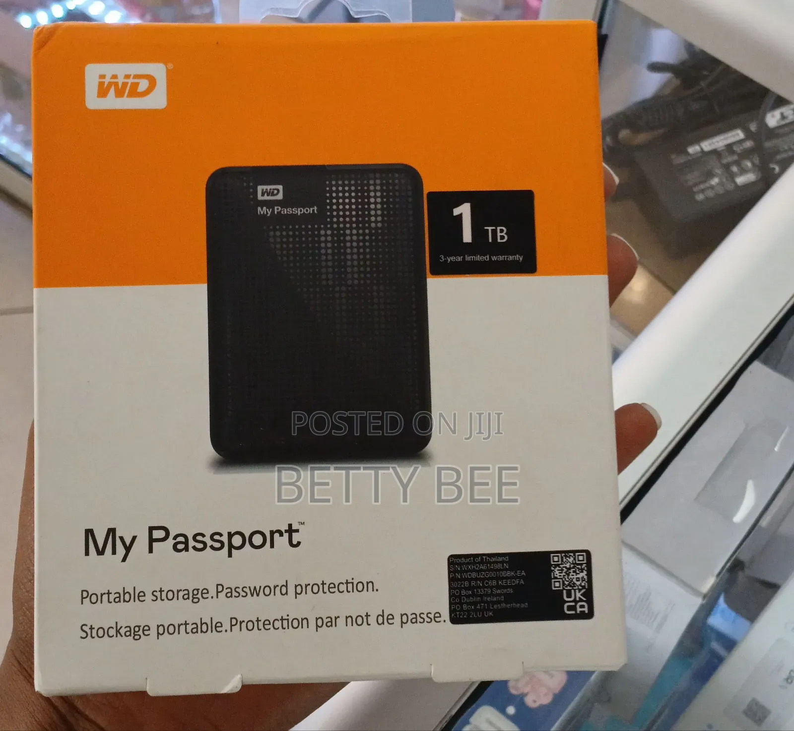 Wd My Passport 1tb Portable External Hard Drive