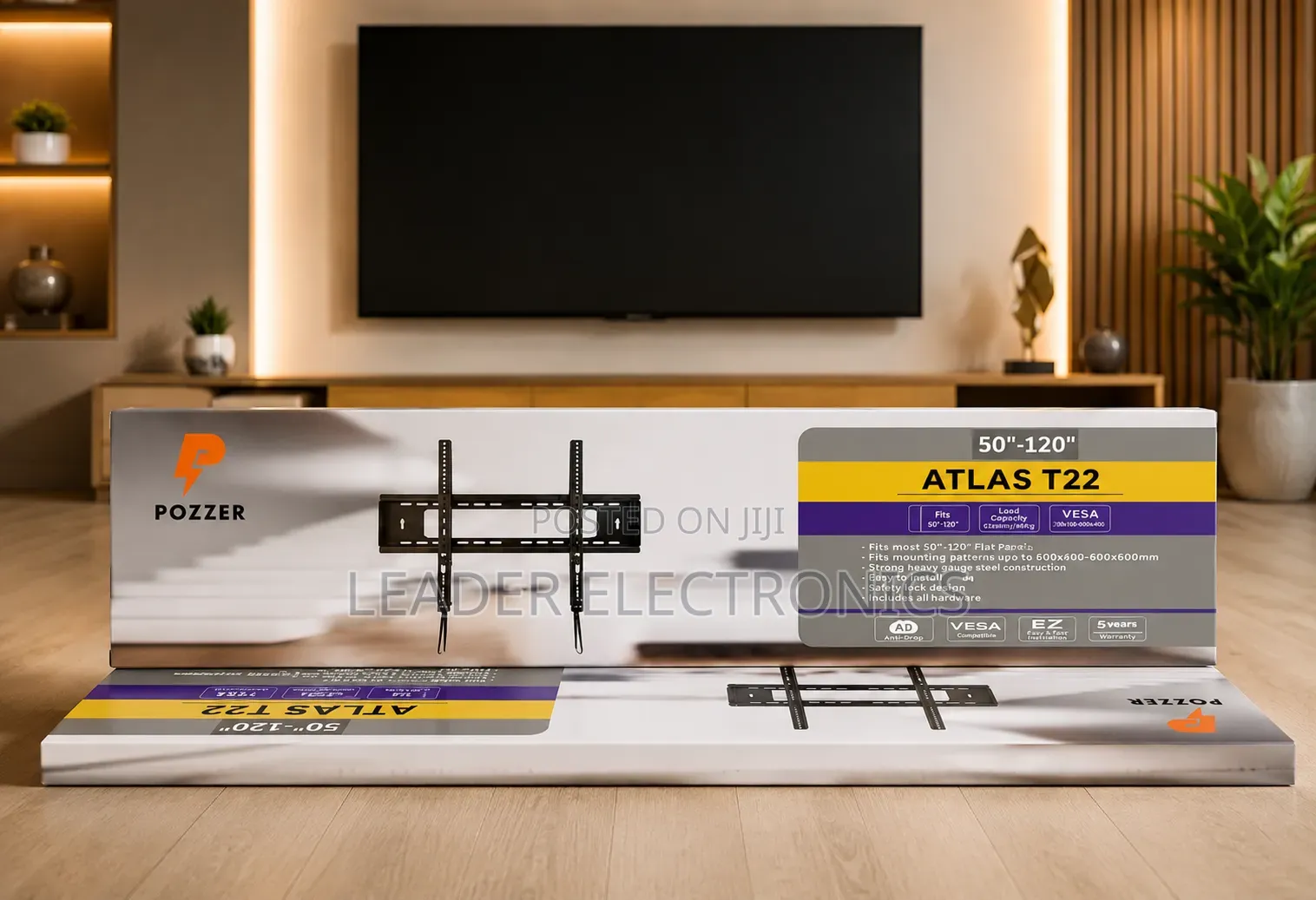 Pozzer ( Atlas ) Fixed 55" 120 Inch High Quality Product