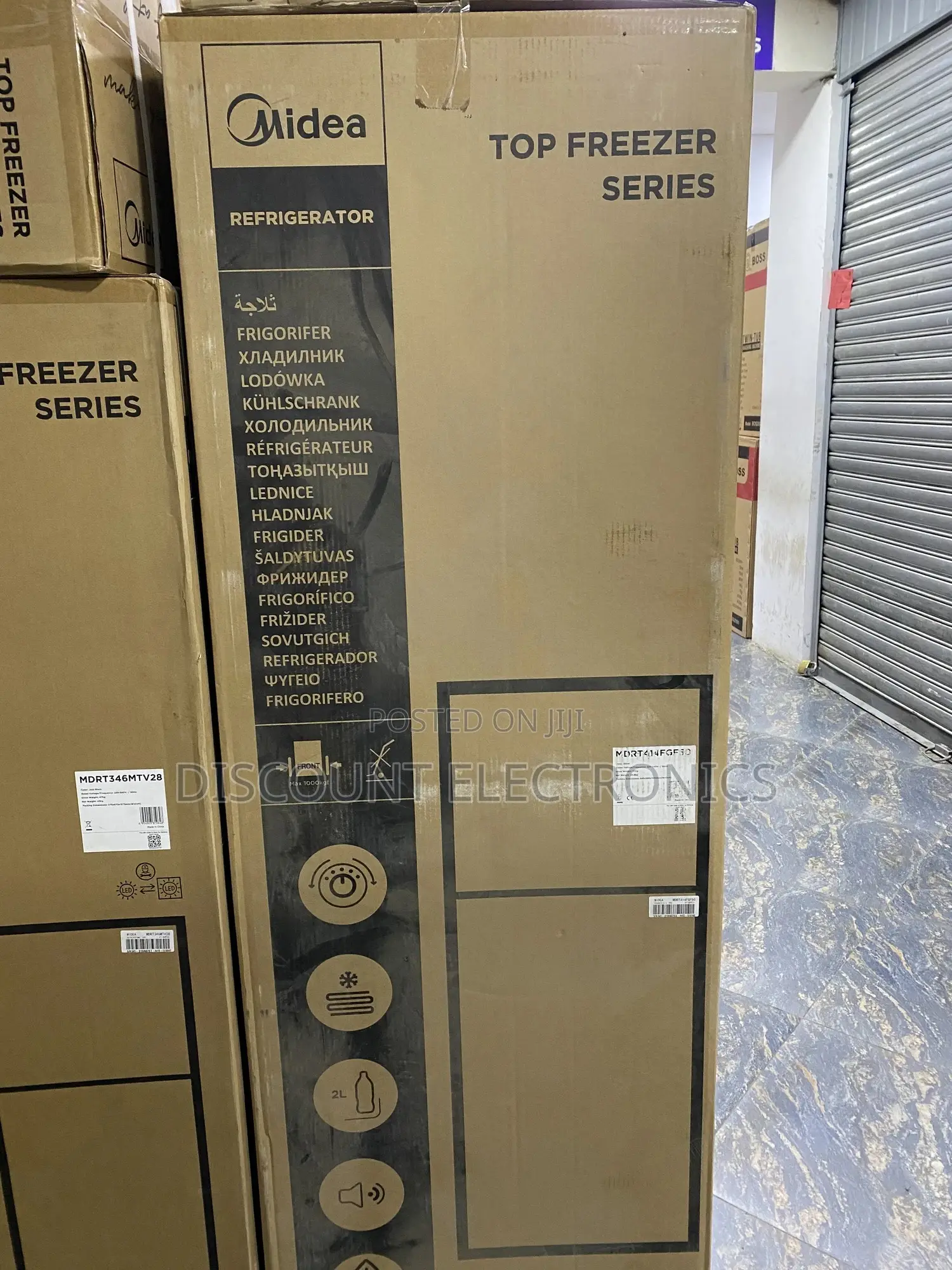 Midea Mdrt414fgf50top Freezer Refrigerator Energy Efficient Spacious