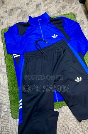 Adidas Royal Blue Black Tracksuit Set
