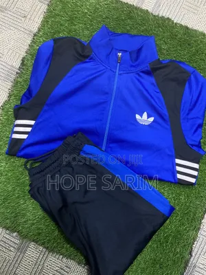 Adidas Royal Blue Black Tracksuit Set