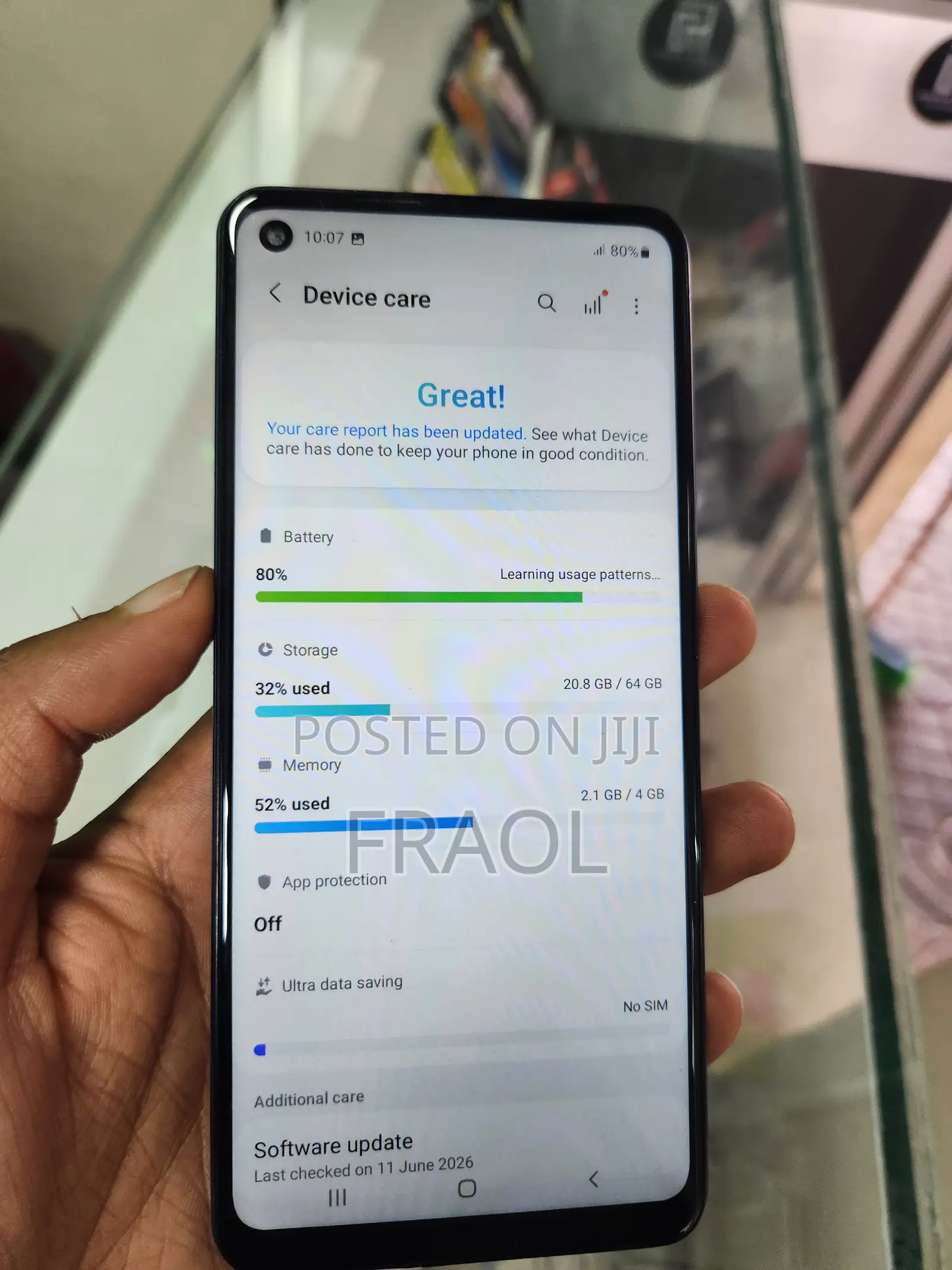 New Samsung Galaxy A21s 64 GB Blue