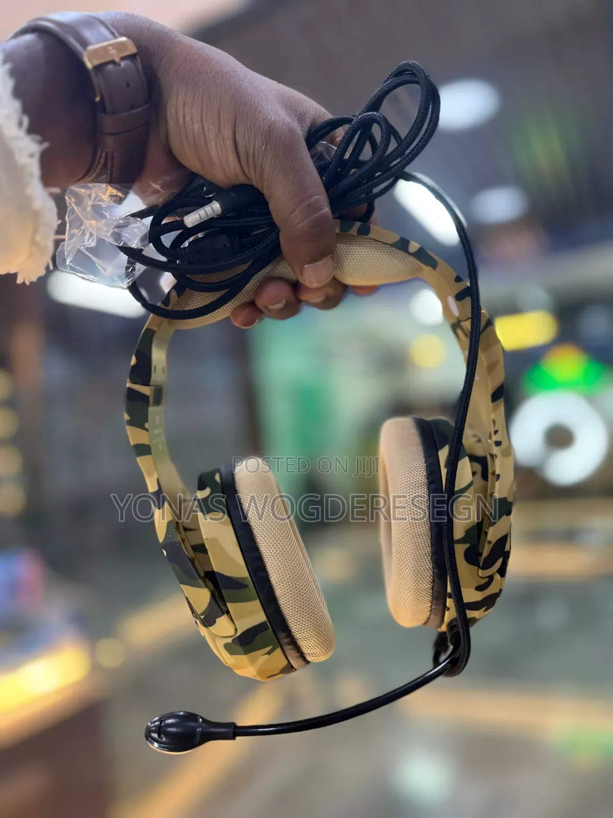 Wintory M1 Camouflage Wired Gaming Headset With RGB Glinting