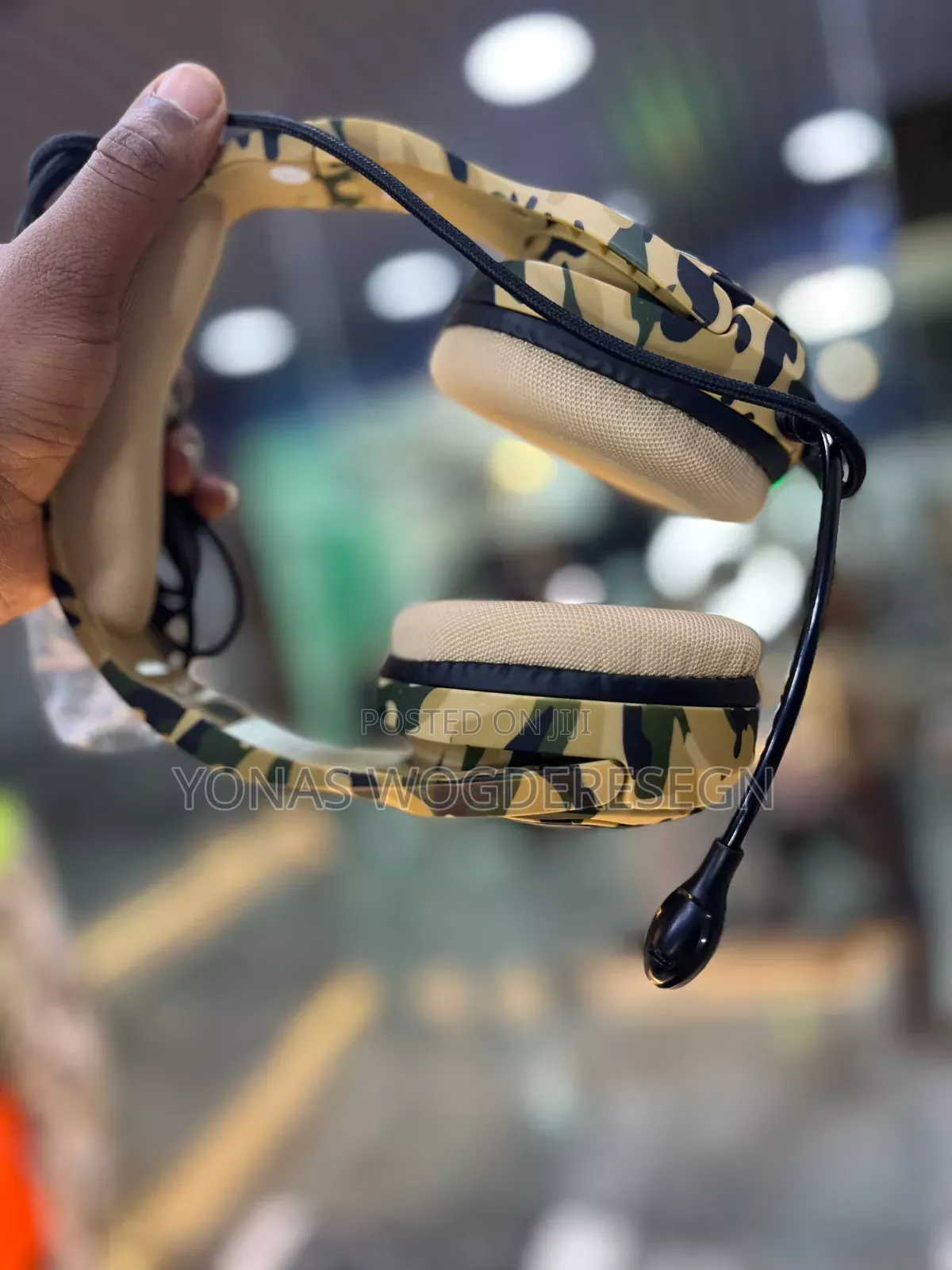 Wintory M1 Camouflage Wired Gaming Headset With RGB Glinting