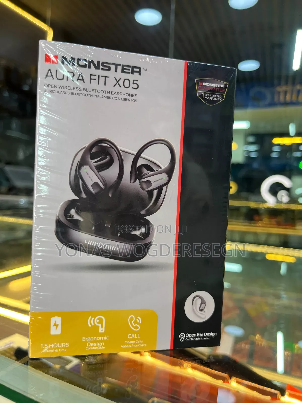 Monster Aura Fit X05 Open-Ear Wireless Bluetooth Earphones