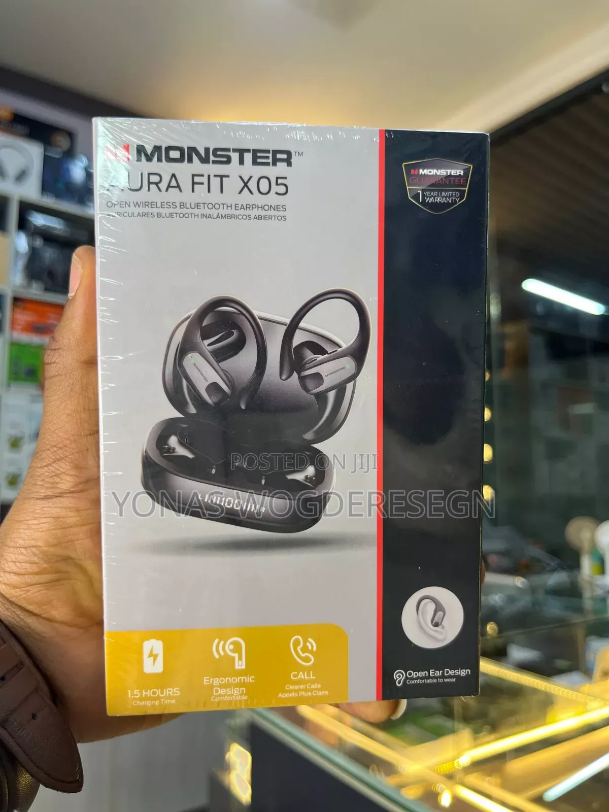 Monster Aura Fit X05 Open-Ear Wireless Bluetooth Earphones