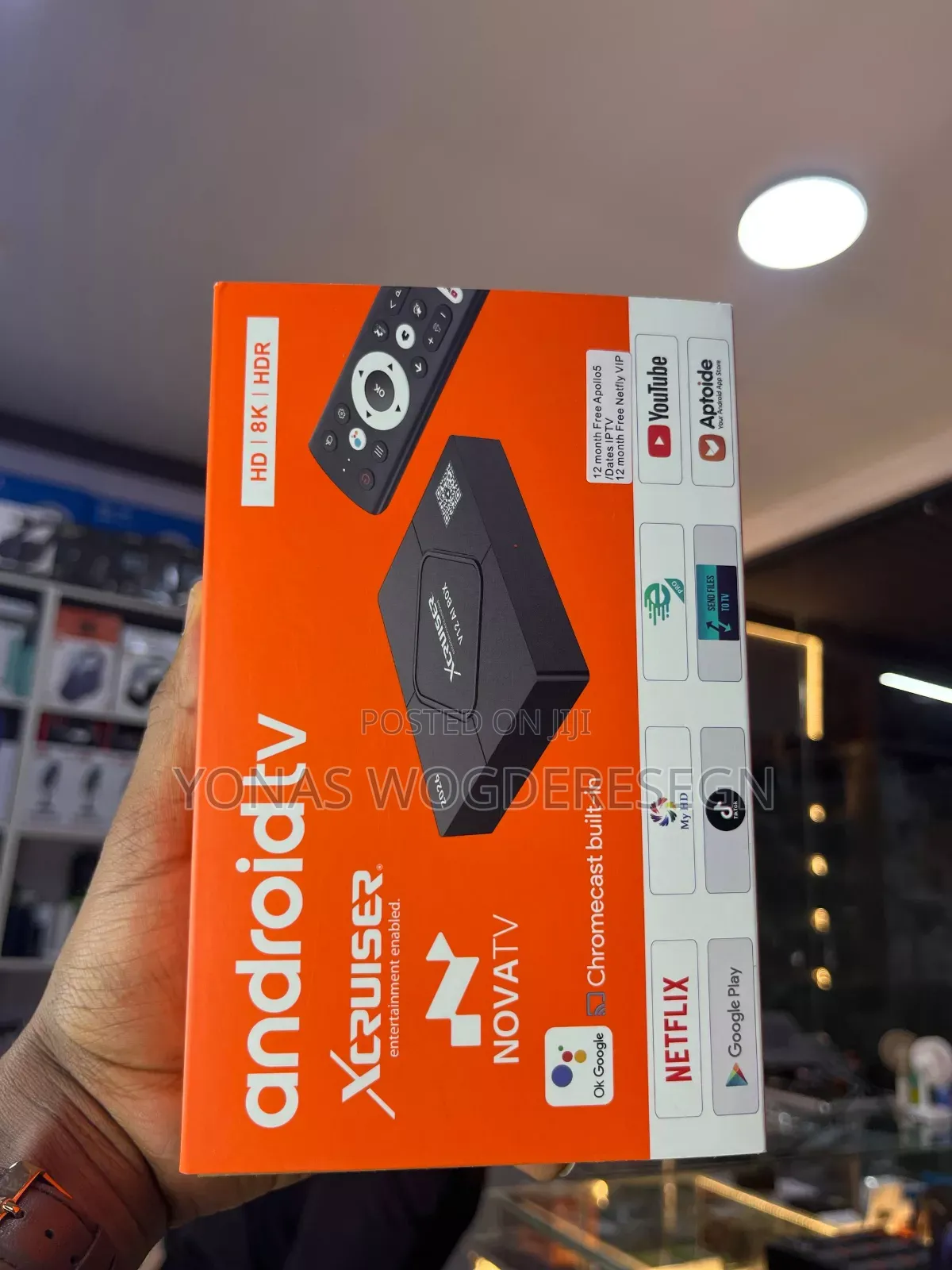 Xcruiser V12 Ai Box Android Tv Media Streamer (8\Text{K} Hdr)