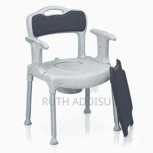 Dfmkll Bariatric Toilet Seat Mobile Nursing Chair, Adjustable Popo New