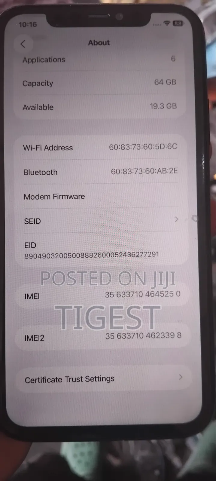 New Apple iPhone 11 64 GB Black