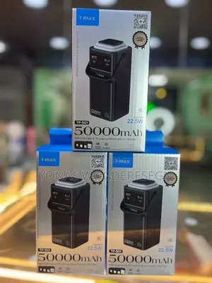 T-Max Tp-501 50,000\Text{Mah} 22.5\Text{W} Fast Charging Power Bank