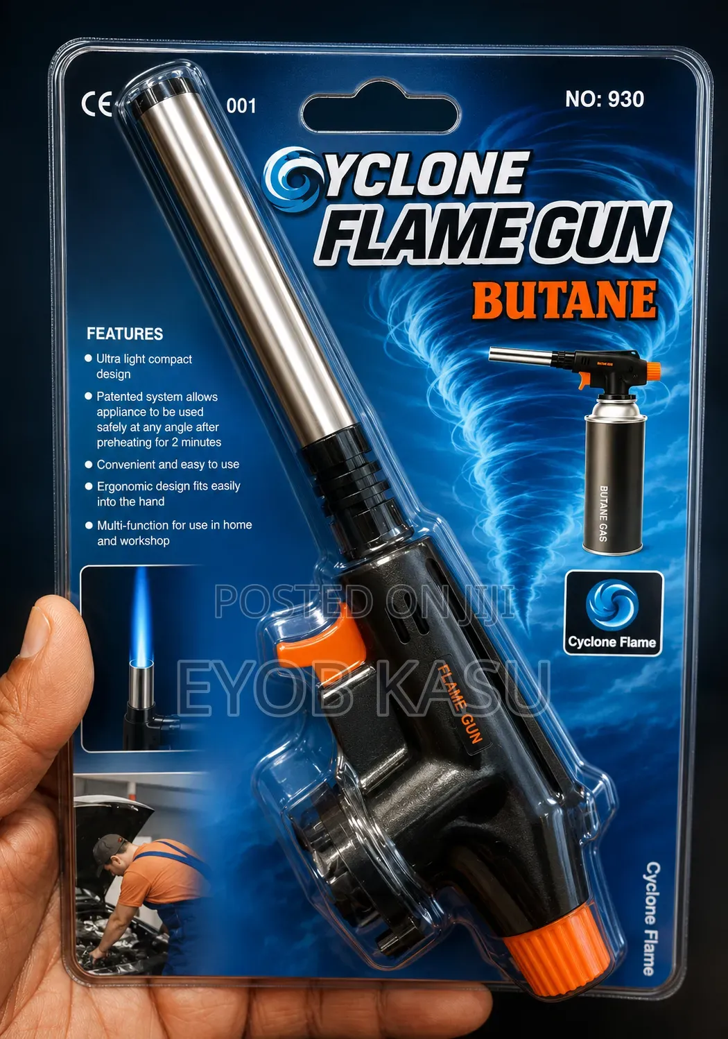Torch ቶርች መበየጃ እና መለብለቢያ ከ 2 ሲሊደር ጋር