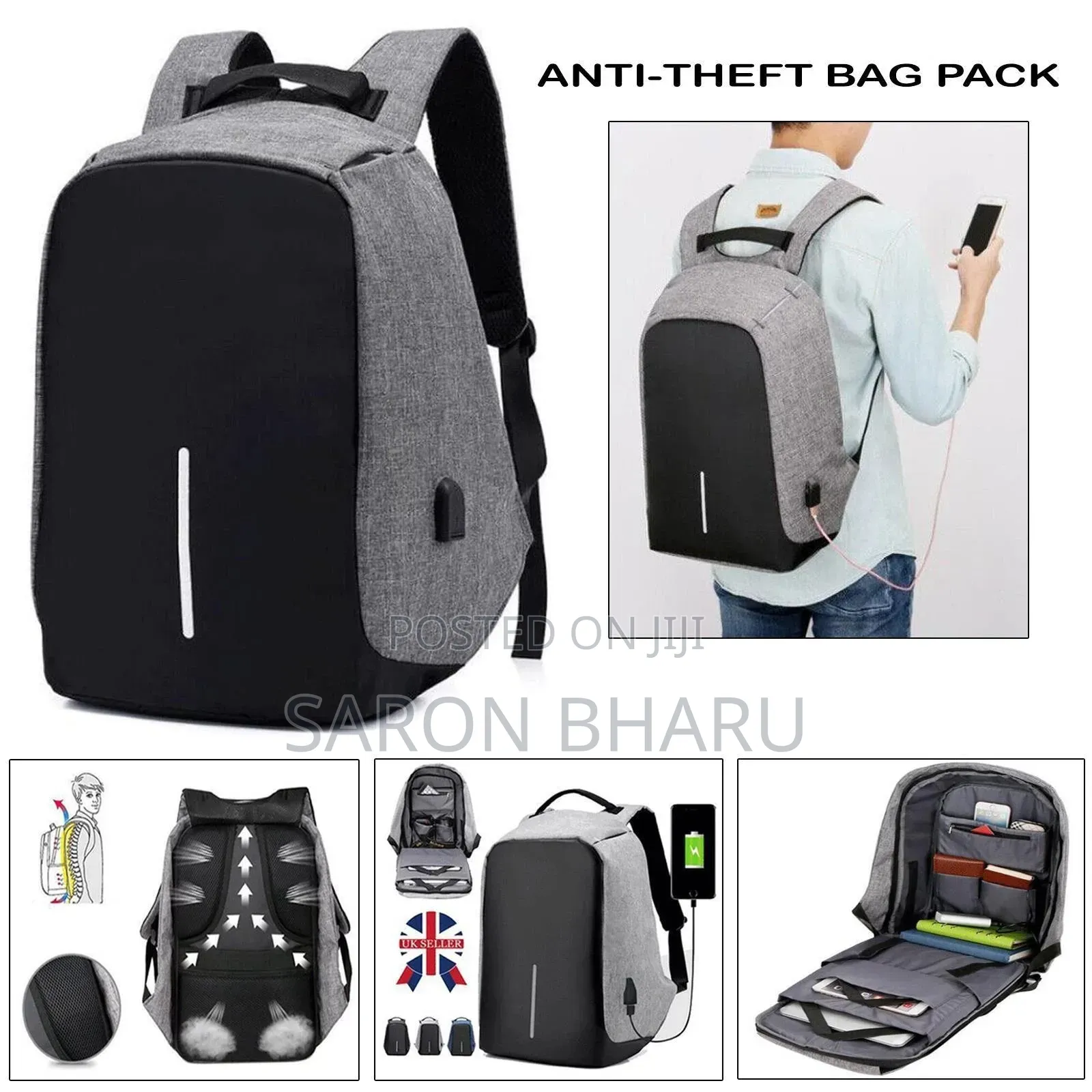 Anti-Theft Laptop Backpack