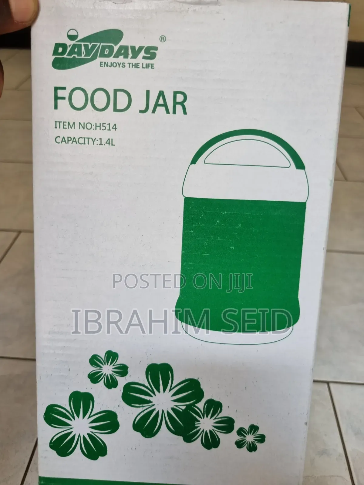Daydays Branded Food Jar Is A 1.4-liter Insulated Container