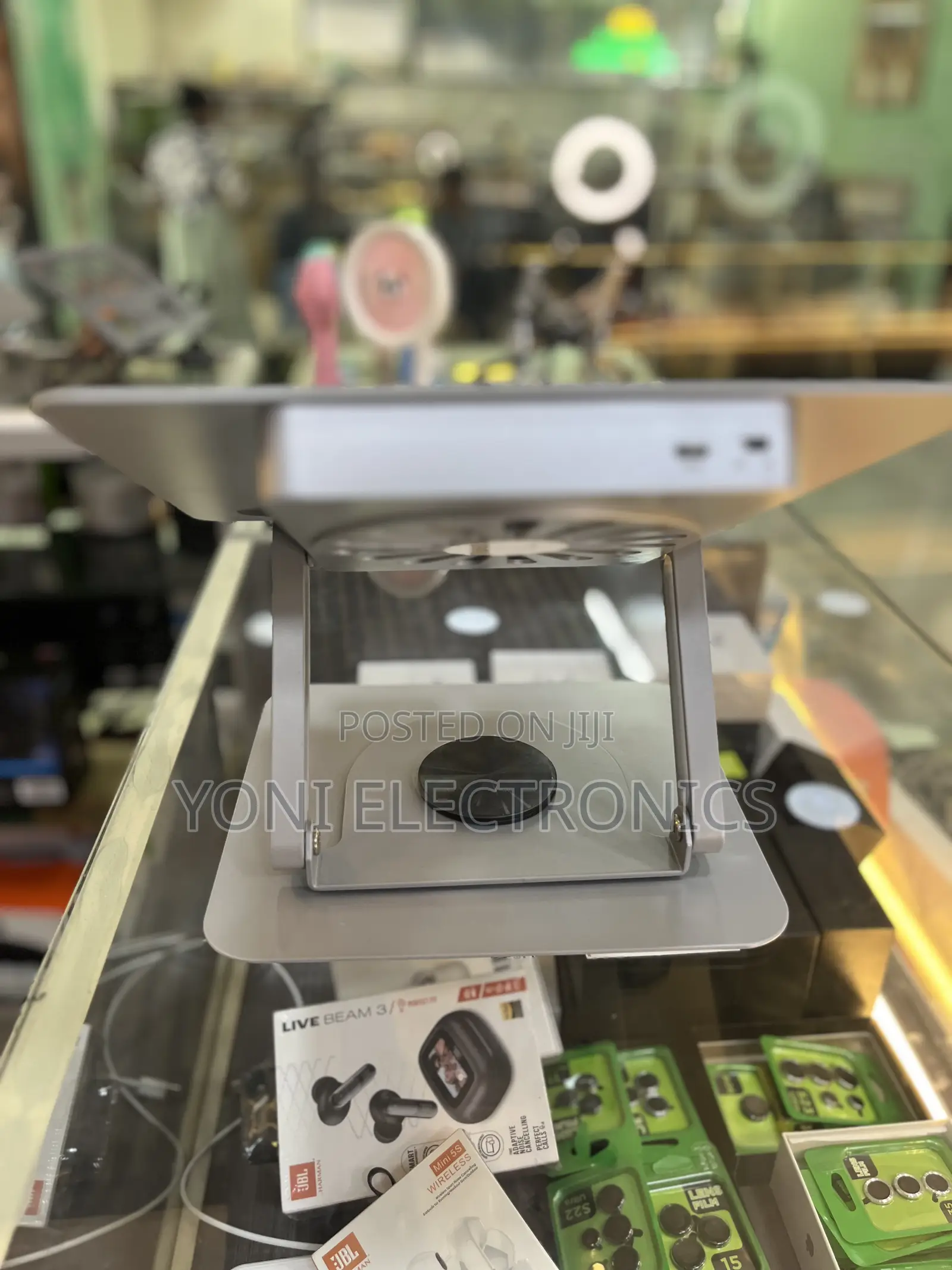 360° Rotating Aluminum Laptop Stand With Built-in Cooling Fan