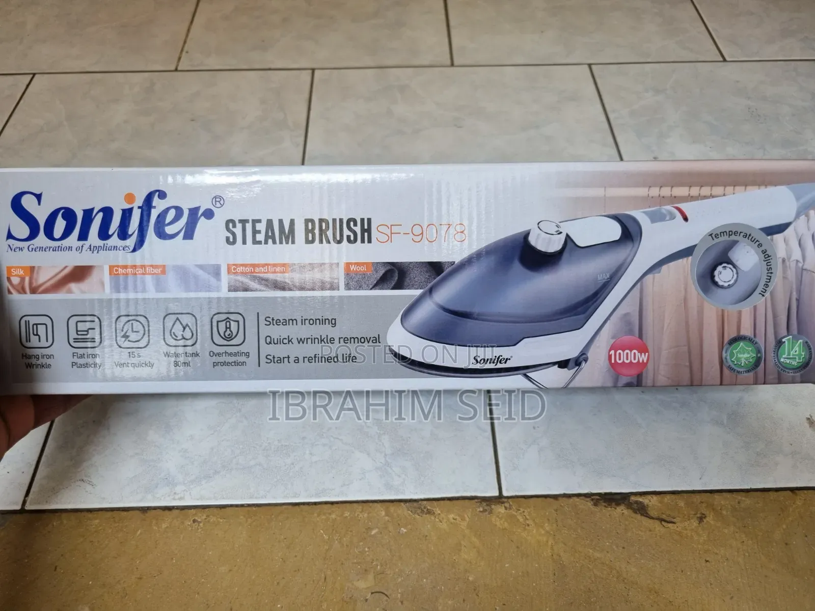 Sonifer Steam Brush (Sf-9078) የእንፋሎት መተኮሻ