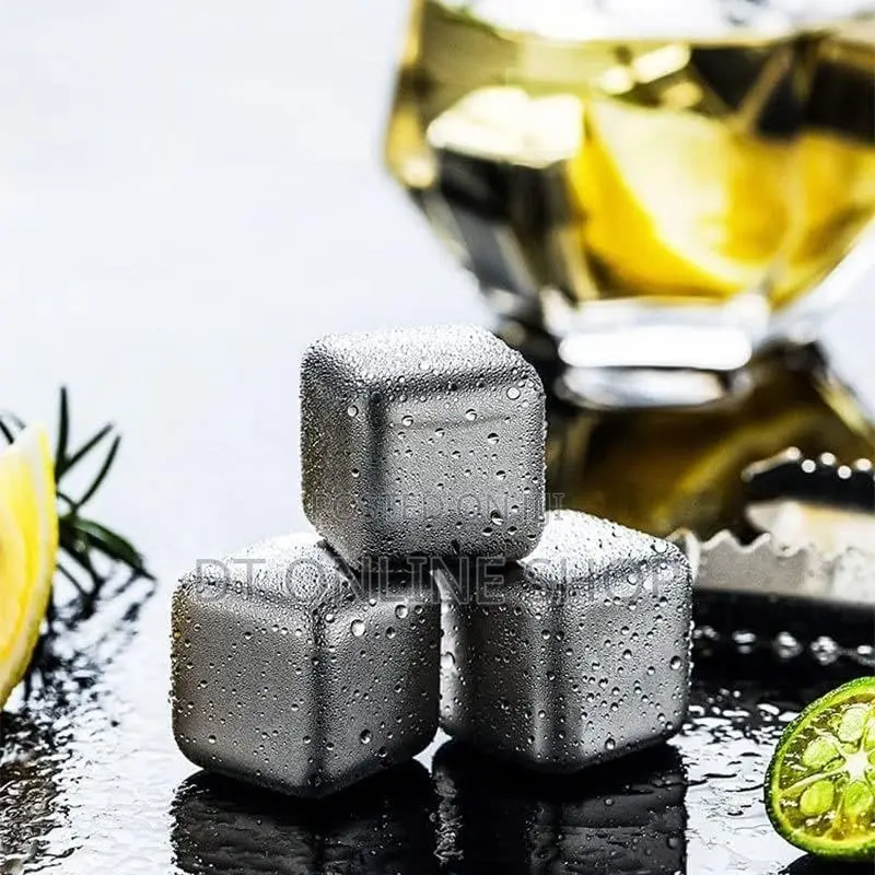 Fieni - Set Of 4 Stainless Steel Ice Cubes