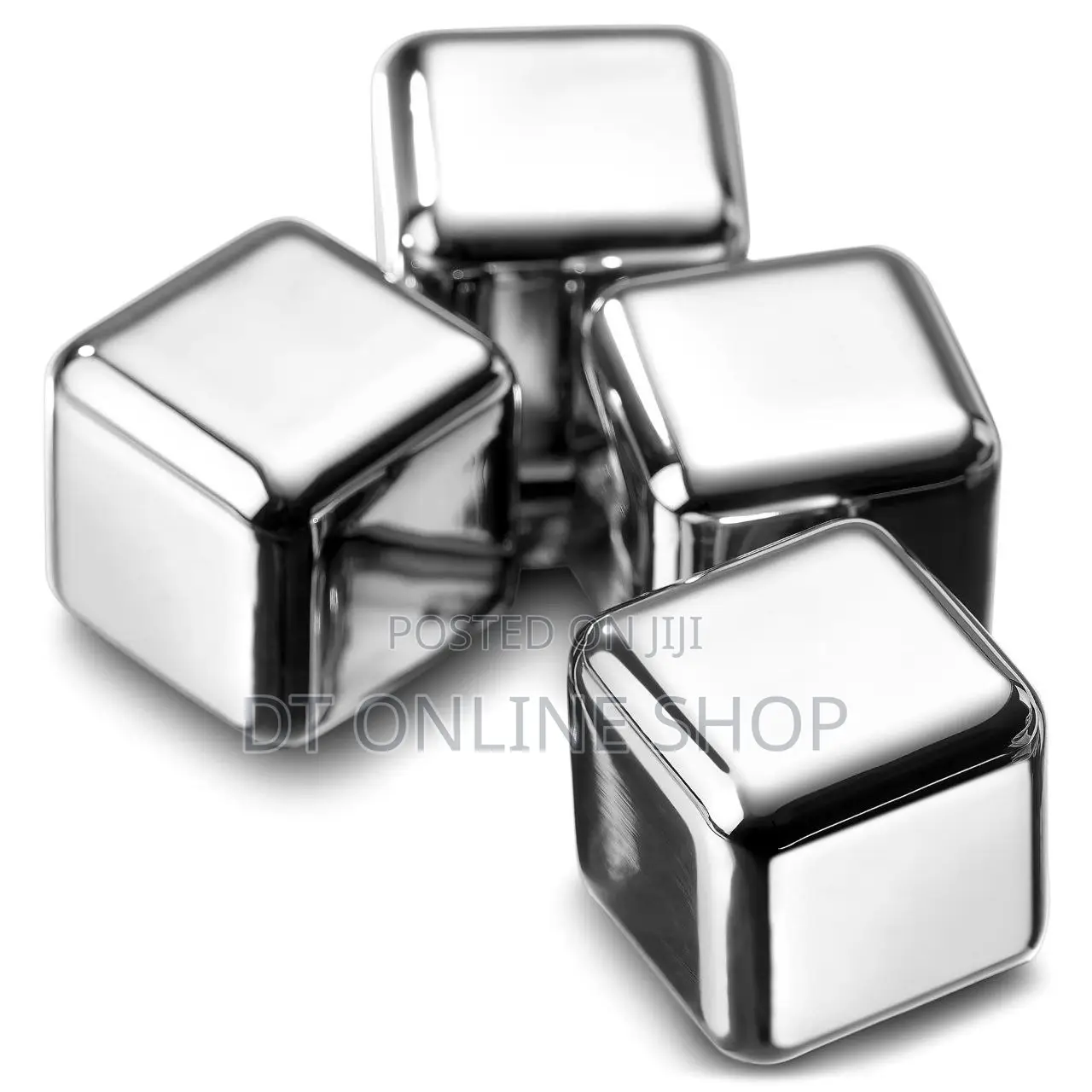 Fieni - Set Of 4 Stainless Steel Ice Cubes