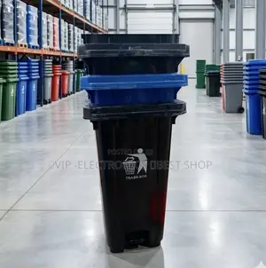 Garbage 120l Heavy-duty Pedal Trash Bin – Commercial Waste Container