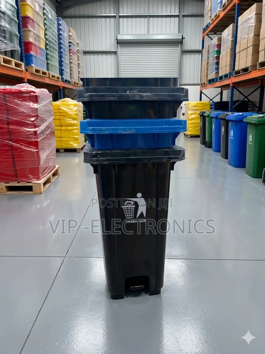 Garbage 120l Heavy-duty Pedal Trash Bin – Commercial Waste Container