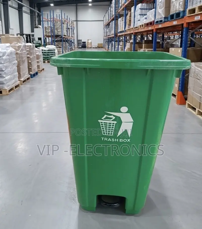 120l Green Pedal Trash Bin – Heavy-Duty Waste Container