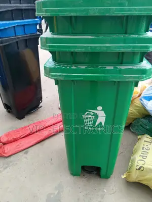 120l Green Pedal Trash Bin – Heavy-Duty Waste Container