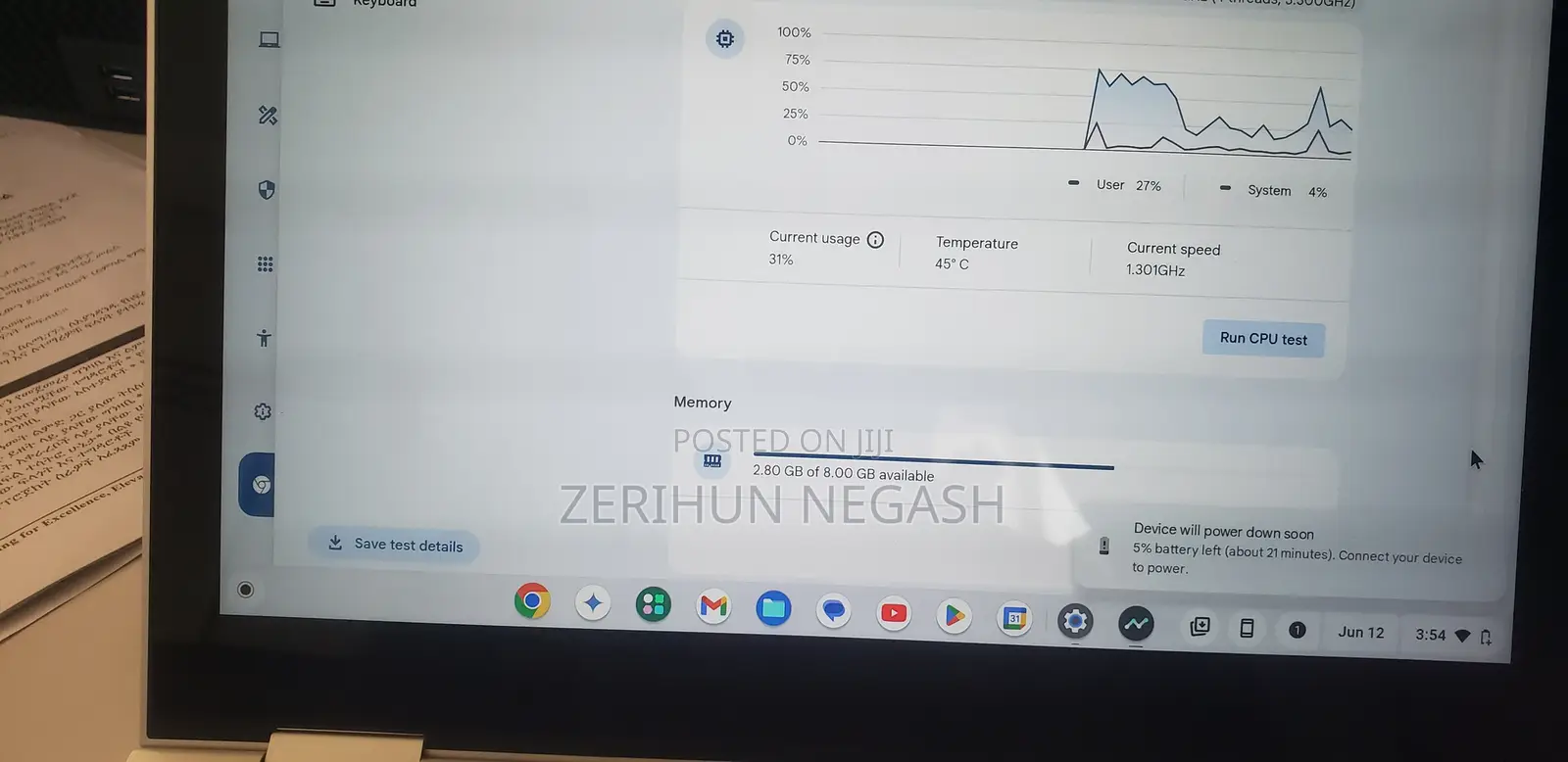 Laptop Google Pixelbook 8GB Intel Core i5 SSD 128GB