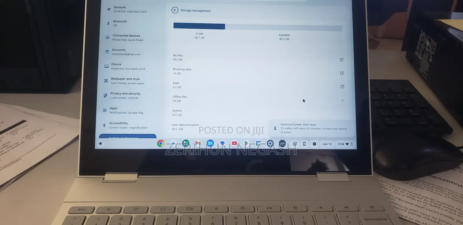 Laptop Google Pixelbook 8GB Intel Core i5 SSD 128GB