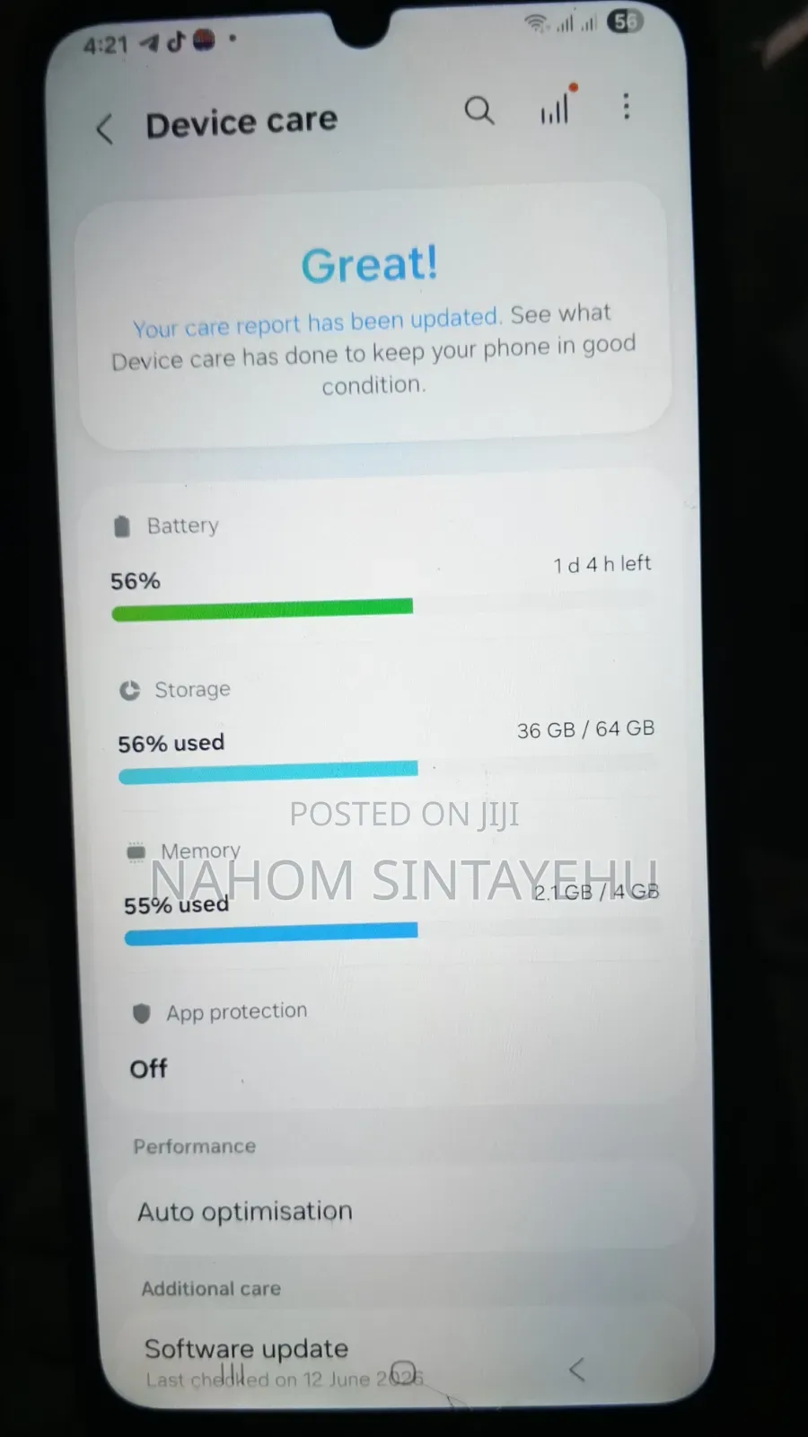 Samsung Galaxy A06 64 GB Blue