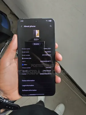 New Samsung Galaxy S22+ 5G 256 GB Black