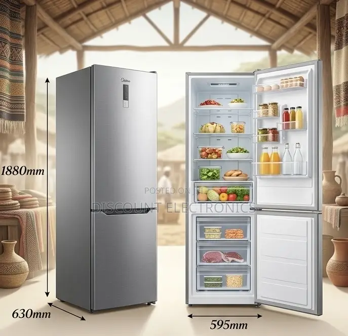 Midea Mdrb424fge02oa Bottom-Mount Fridge/Freezer