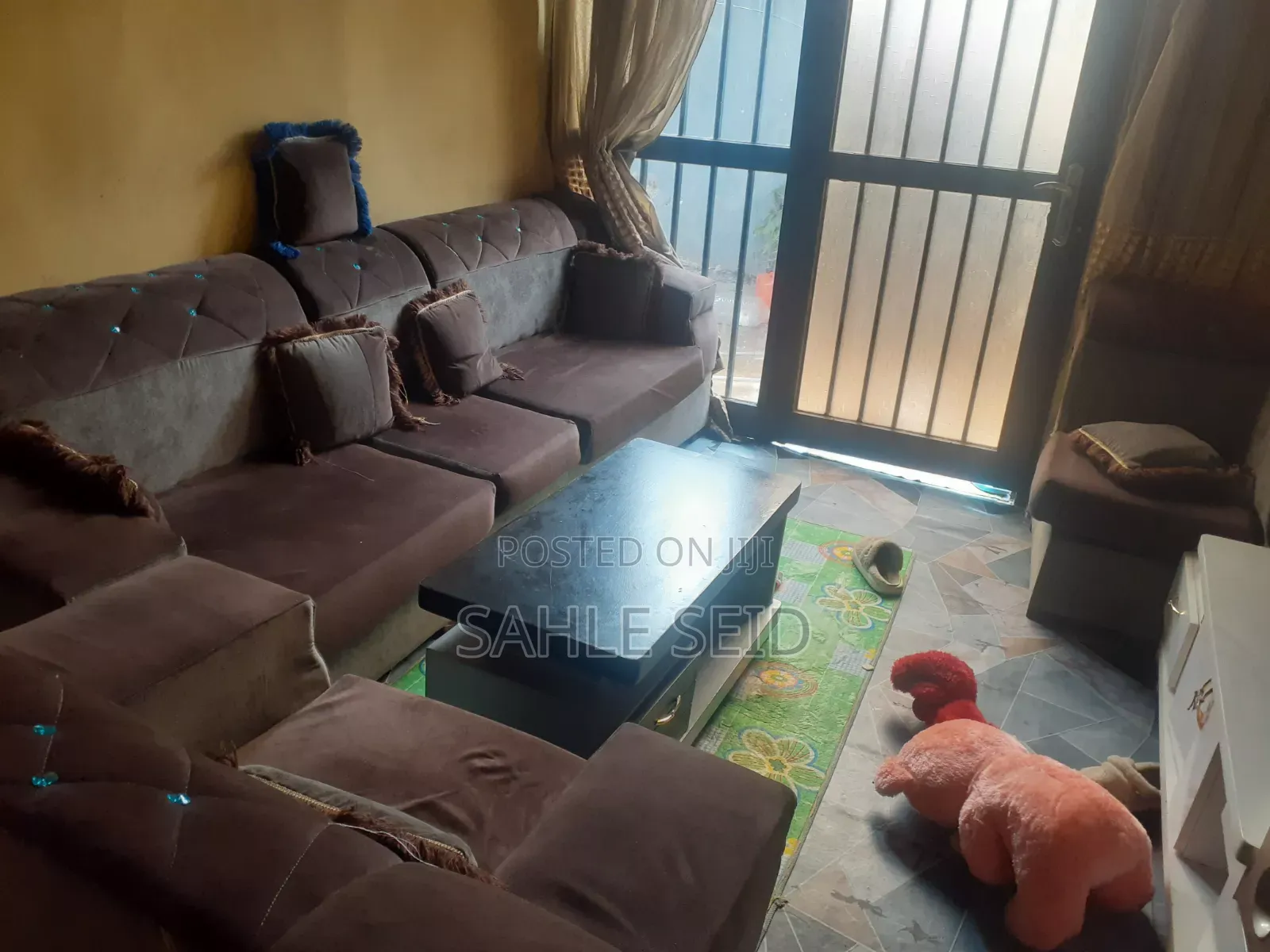 A House Sofa With Table