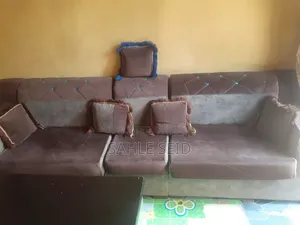 A House Sofa With Table