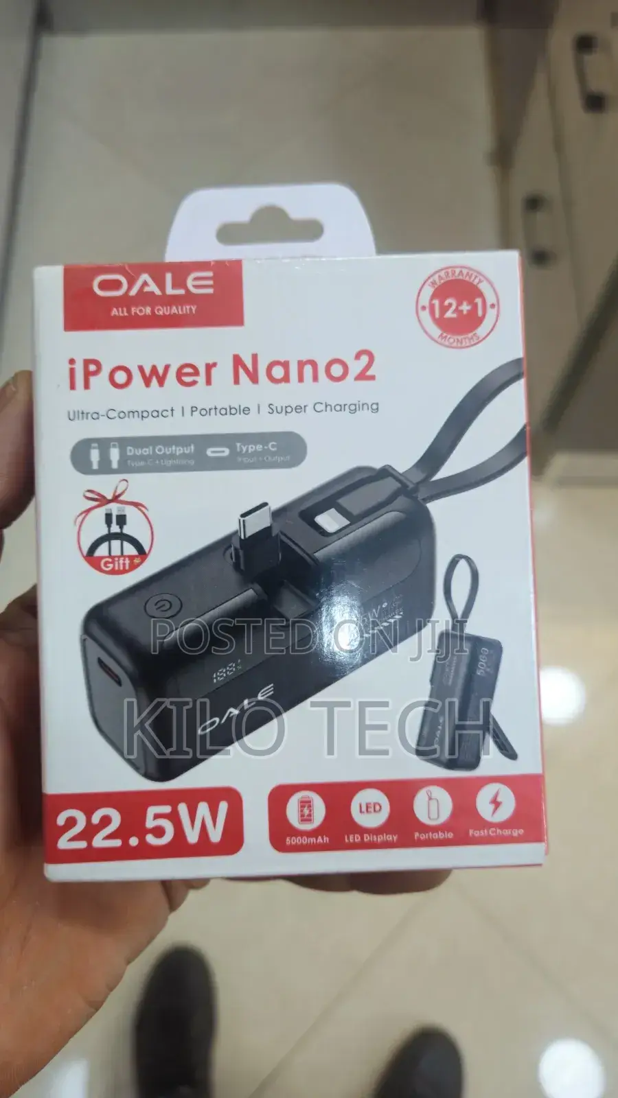 Oale Pocket Size 5000mah Power Bank