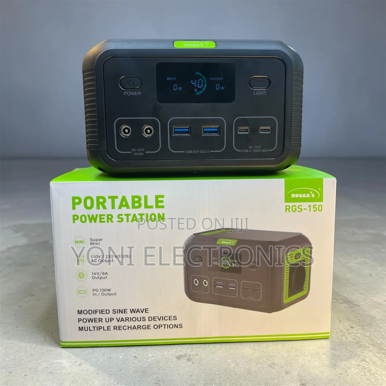 Rugga's Rgs-150 Mini Portable Power Station
