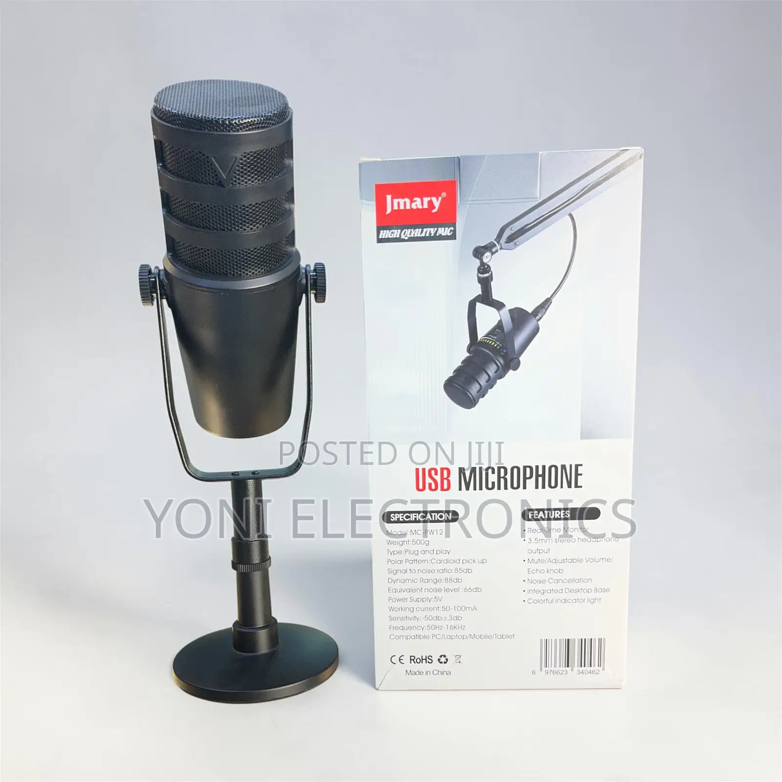 Jmary Mc-Pw12 High-Quality Usb Microphone